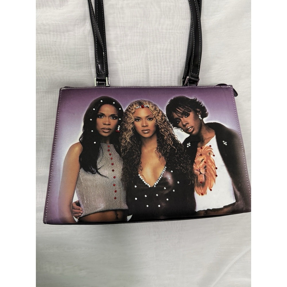 VTG Destiny's Child Purse Y2K Beyonce Kelly Michelle Jeweled New - Picture 3 of 16